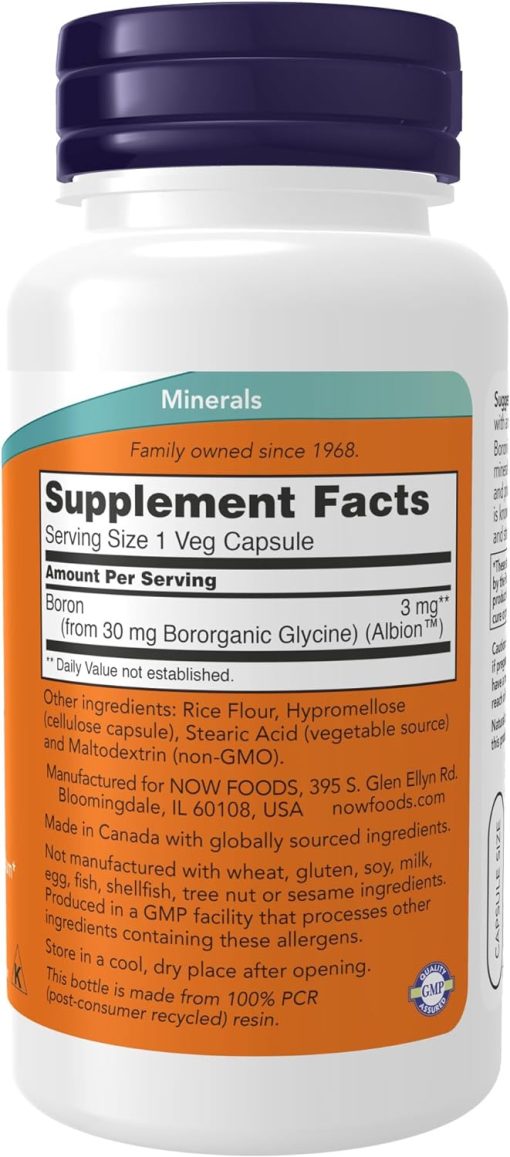Now Boron (3 mg) - 100 veg capsules
