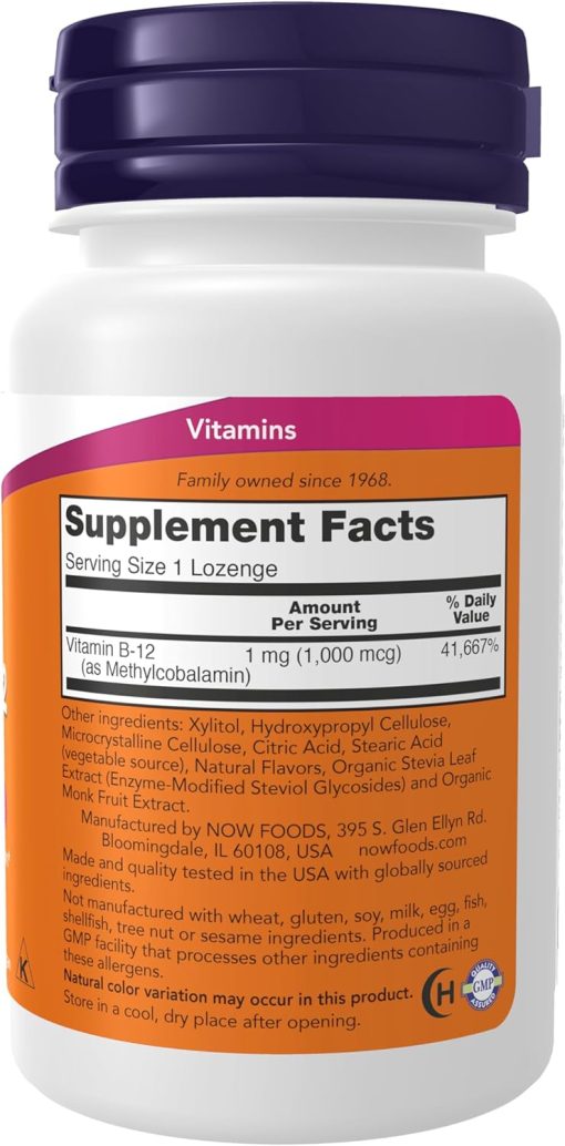 Now Methyl B-12 (1,000 mcg) - 100 lozenges