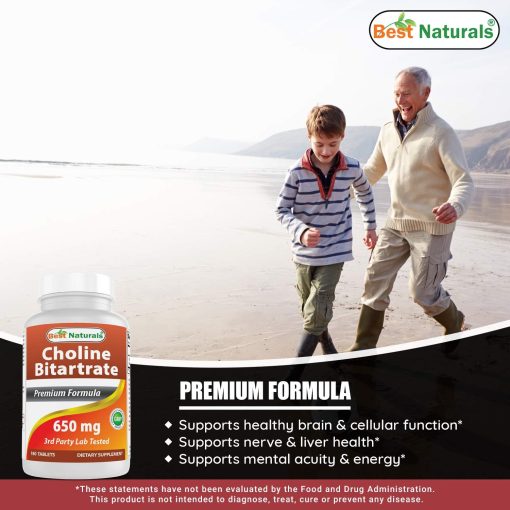 Best Naturals Choline Bitartrate (650 mg) - 180 tablets