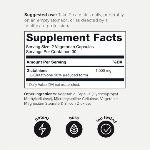Toniiq Glutathione - 60 capsules