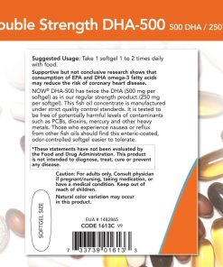 Now Double Strength DHA-500 - 180 softgels