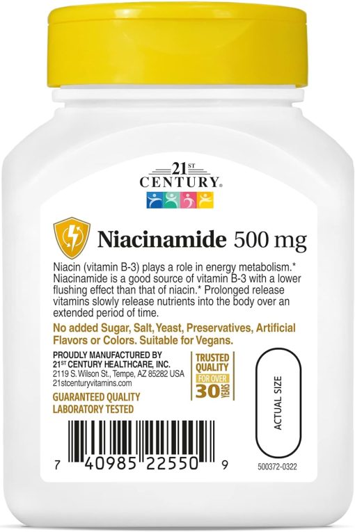 21st Century Niacinamide (500 mg) - 110 tablets