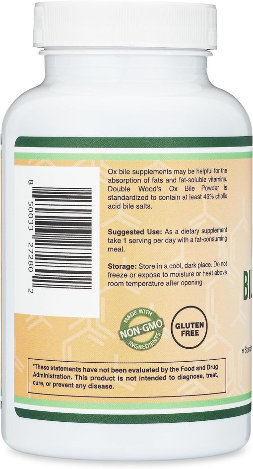 Double Wood Ox Bile Bile Acid Salts (1,000 mg) - 120 capsules
