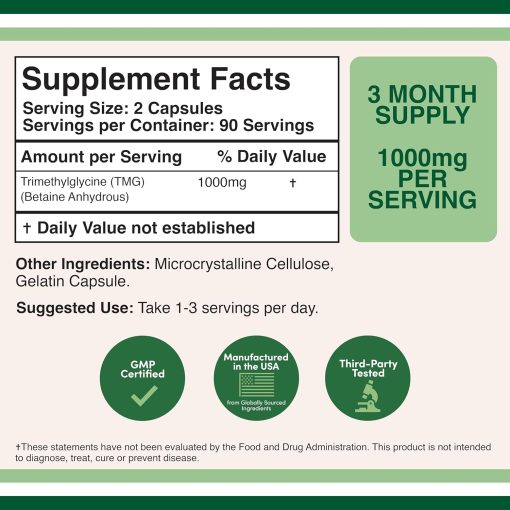 Double Wood TMG (1,000 mg) - 180 capsules