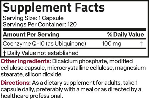 Bronson CoQ10 (100 mg) - 60 vegetarian capsules