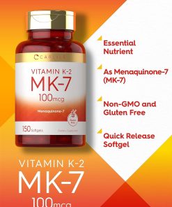 Carlyle Vitamin K2 MK-7 (100 mcg) - 150 softgels