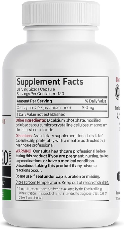Bronson CoQ10 (100 mg) - 60 vegetarian capsules