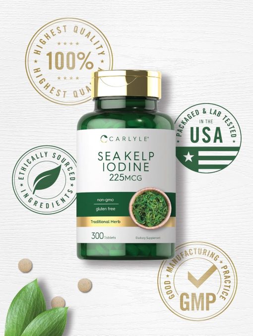 Carlyle Sea Kelp Iodine (225 mg) - 300 tablets