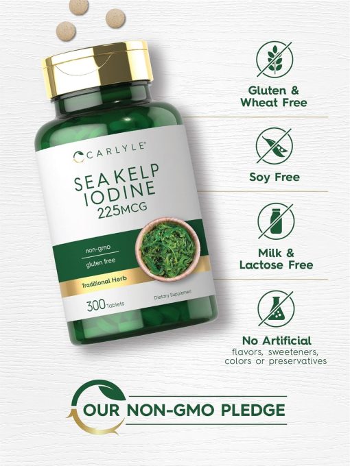 Carlyle Sea Kelp Iodine (225 mg) - 300 tablets