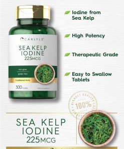 Carlyle Sea Kelp Iodine (225 mg) - 300 tablets
