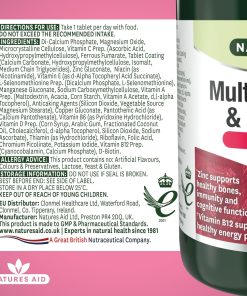 Natures Aid Multi-Vitamins & Minerals - 90 tablets