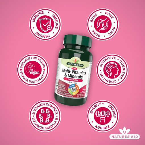 Natures Aid Multi-Vitamins & Minerals - 90 tablets