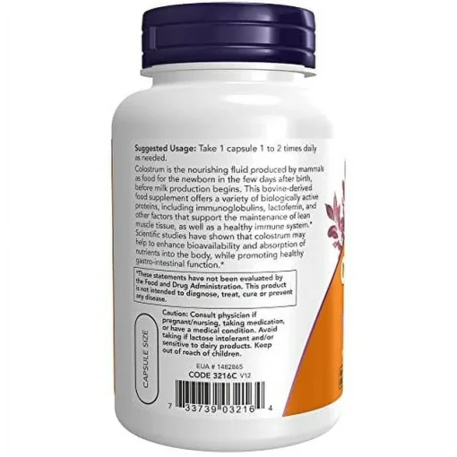 Now Colostrum (500 mg) - 120 veg capsules