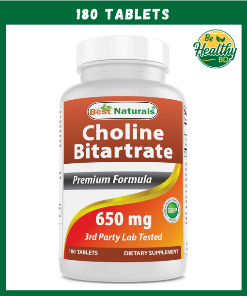 Best Naturals Choline Bitartrate (650 mg) - 180 tablets