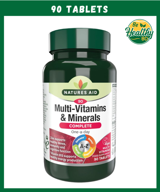 Natures Aid Multi-Vitamins & Minerals - 90 tablets