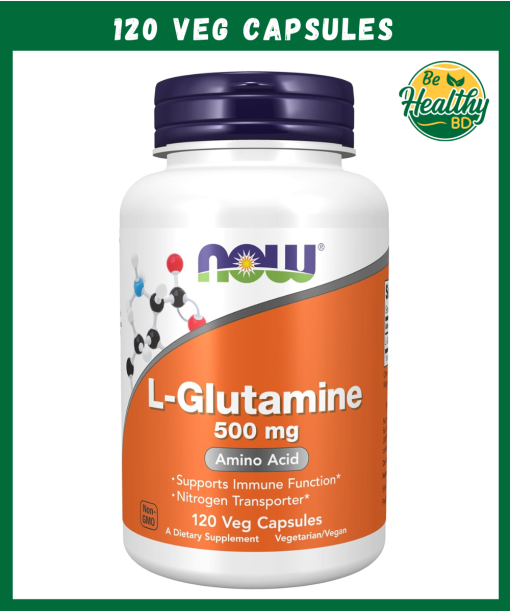 Now L-Glutamine (500 mg) - 120 veg capsules