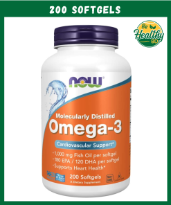 Now Omega-3 Fish Oil (1,000 mg) - 200 softgels