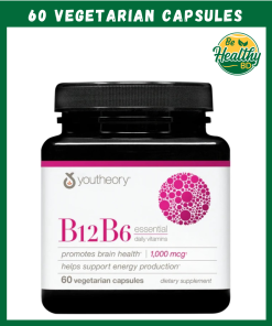 Youtheory B12 B6 (1,000 mcg) - 60 vegetarian capsules