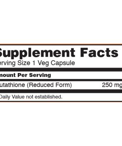 Now Glutathione (250 mg) - 60 veg capsules