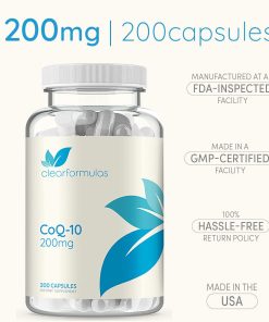 Clear Formulas CoQ-10 (200 mg) - 200 capsules