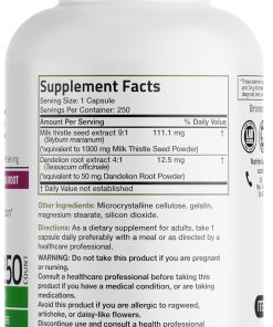 Bronson Milk Thistle (1,000 mg) - 250 Capsules