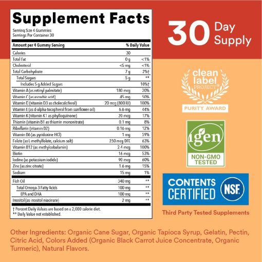 Smarty Pants Kids Multi & Omegas - 120 gummies