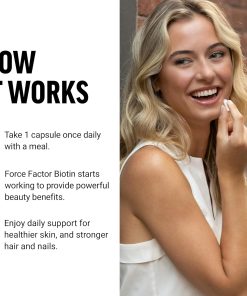 Force Factor Biotin (10,000 mcg) - 100 vegetarian capsules