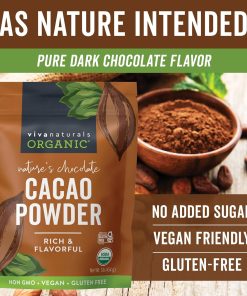 Vivanaturals Cocoa Powder Rich & Flavorful - 454 gram