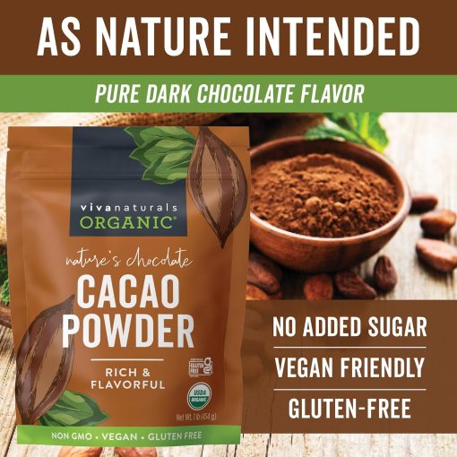 Vivanaturals Cocoa Powder Rich & Flavorful - 454 gram