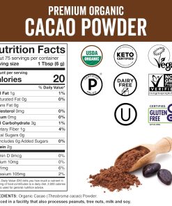 Vivanaturals Cocoa Powder Rich & Flavorful - 454 gram