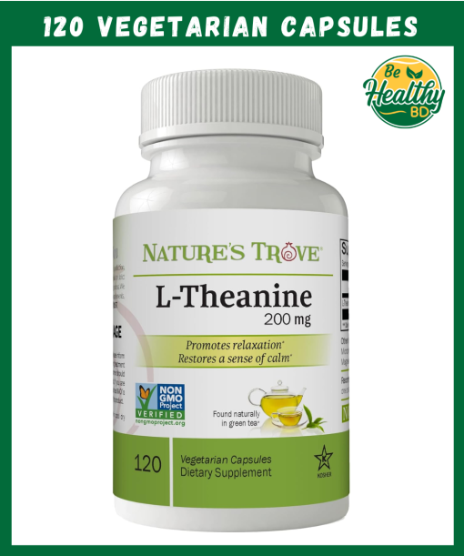 Nature's Throve L-Theanine (200 mg) - 120 vegetarian capsules