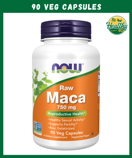 Now Raw Maca (750 mg) - 90 veg capsules