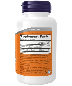 Now NAC (600 mg) - 100 veg capsules