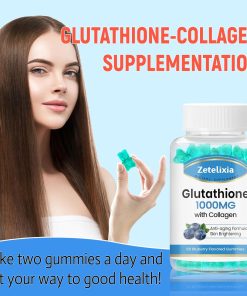 Zetelixia Glutathione (1,000 mg) with Collagen - 60 blueberry gummies