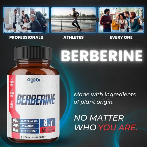 Agobi Berberine (12,800 mg) - 60 vegan capsules