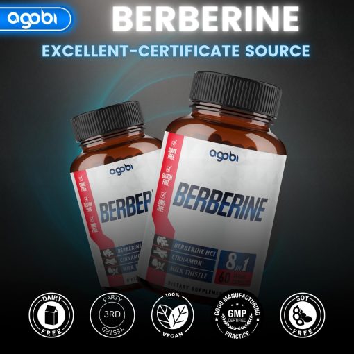 Agobi Berberine (12,800 mg) - 60 vegan capsules