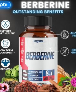 Agobi Berberine (12,800 mg) - 60 vegan capsules