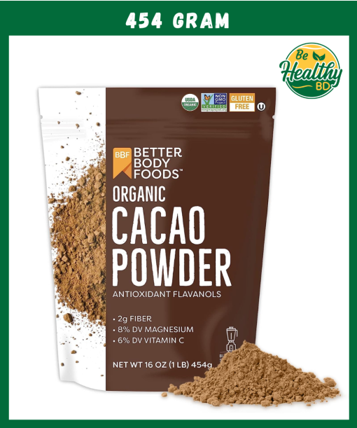 Better Body Foods Organic Cacao Powder - 454 gram