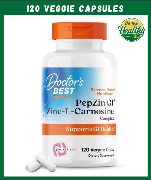 Doctor's Best Pepzingi Zinc L-Carnosine Complex - 120 veggie capsules