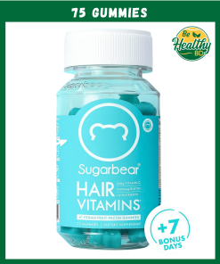 Sugarbear Hair Vitamins Vegan Fruit-Pectin Gummies - 75 gummies