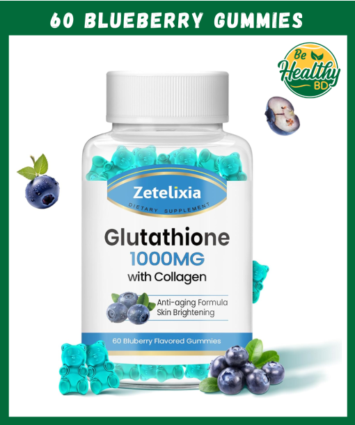 Zetelixia Glutathione (1,000 mg) with Collagen - 60 blueberry gummies