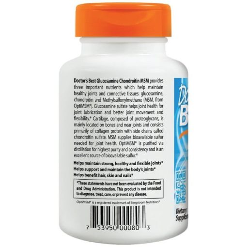 Doctor's Best Glucosamine Chondoitin MSM - 120 capsules