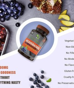 Simple Organics Resveratrol + (1,600 mg) - 90 veggie caps