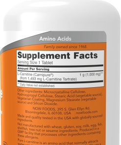 Now L-Carnitine (1,000 mg) - 100 tablets