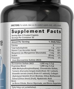 Horbaach Glucosamine Chondroitin + MSM & Turmeric - 180 caplets