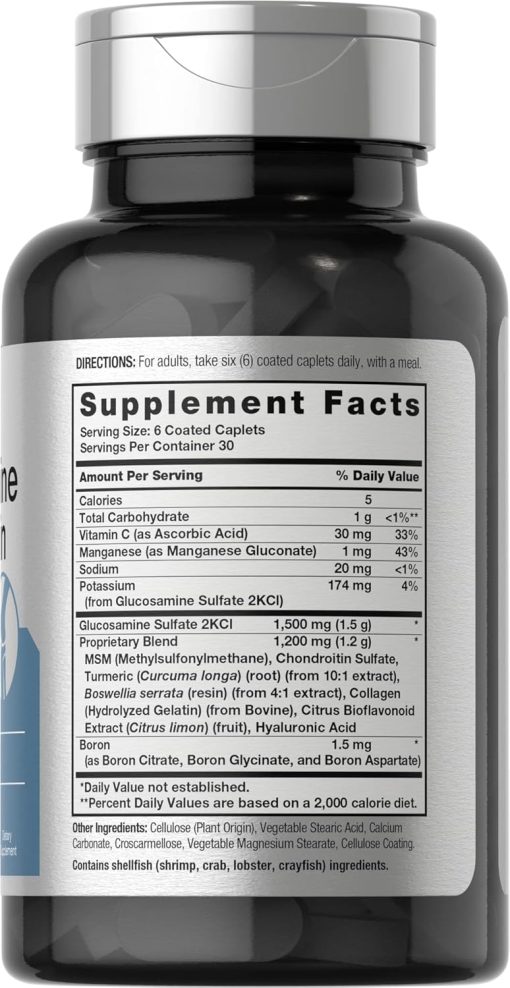 Horbaach Glucosamine Chondroitin + MSM & Turmeric - 180 caplets