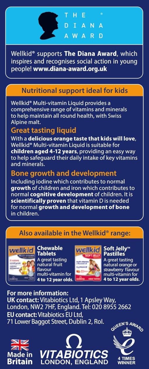 Vitabiotics Wellkid Multivitamin Liquid - 150 ml