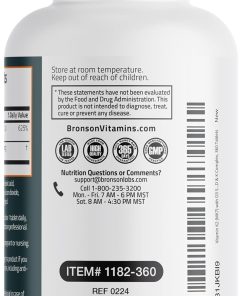 Bronson Vitamin K2 + D3 (5,000 IU - 125 mcg) - 360 capsules