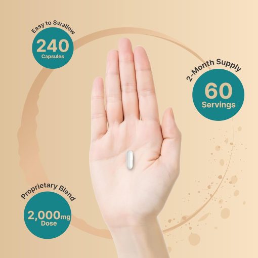 Naturebell Hyaluronic Acid (2,000 mg) with Multi-Collagen & MSM - 240 capsules
