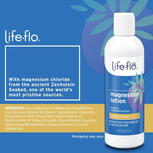 Life-Flo Magnesium Lotion Vanilla Scent - 237 ml